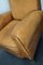 Vintage French Cognac-Colored Leather Club Chair, 1940s 8
