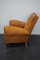 Vintage French Cognac-Colored Leather Club Chair, 1940s, Image 9