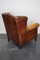 Vintage Dutch Cognac Colored Leather Wingback Club Chair 7