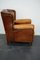 Vintage Dutch Cognac Colored Leather Wingback Club Chair 8