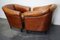 Club chair vintage in pelle color cognac, Paesi Bassi, set di 2, Immagine 11