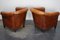 Vintage Dutch Cognac Colored Leather Club Chair, Set of 2 17