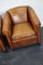 Club chair vintage in pelle color cognac, Paesi Bassi, set di 2, Immagine 3