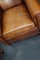 Fauteuil Club Vintage en Cuir Couleur Cognac, Pays-Bas, Set de 2 9