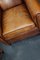 Vintage Dutch Cognac Colored Leather Club Chair, Set of 2, Image 9