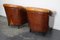 Vintage Dutch Cognac Colored Leather Club Chair, Set of 2 14