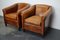 Fauteuil Club Vintage en Cuir Couleur Cognac, Pays-Bas, Set de 2 2