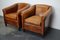 Vintage Dutch Cognac Colored Leather Club Chair, Set of 2, Image 2