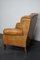 Vintage Dutch Cognac Colored Wingback Leather Club Chair 11