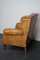 Vintage Dutch Cognac Colored Wingback Leather Club Chair, Image 11