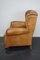 Vintage Dutch Cognac Colored Wingback Leather Club Chair 9