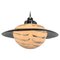 Lámpara colgante Saturn italiana de cristal de Murano y cromo, años 70, Imagen 1