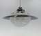 Lámpara colgante Saturn italiana de cristal de Murano y cromo, años 70, Imagen 2