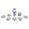 Hand-Painted Porcelain Set by Bing & Grøndahl Butterfly, Set of 8, Image 1