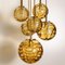 Cascade Light with 6 Yellow Murano Glass Globes, 1960s, Image 3