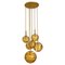 Cascade Light with 6 Yellow Murano Glass Globes, 1960s, Image 1
