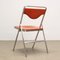 Metal and Leather Folding Chairs from Poltronova, Italy, 1960s-1970s, Set of 9 9