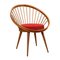 Circle Chair in Beech attributed to Yngve Ekström for Ese Möbler, Sweden, 1960s, Image 1