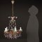 Gilt and Colored Glass Chandelier, Image 2