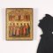 Icona ortodossa con tempera Riza su legno Grecia XVIII-Xix secolo (tela l: 37,50 cm, h: 44,50 cm.), Immagine 2