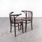 Walnut Bentwood Armchairs by Michael Thonet, 1950s, Set of 2 3