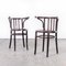 Walnut Bentwood Armchairs by Michael Thonet, 1950s, Set of 2 1