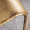 Röhrenförmige Esszimmerstühle aus goldenem Metall, 1950er, 2er Set 9