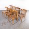 Honey Oak Bentwood Dining Chairs from Luterma, 1950s, Set of 7 6