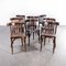 Ebony and Oak Bentwood Dining Chairs from Luterma, 1950s, Set of 8 4