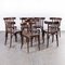 Ebony and Oak Bentwood Dining Chairs from Luterma, 1950s, Set of 8 7