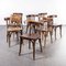 Dark Oak Bentwood Dining Chairs from Luterma, 1950s, Set of 8 6