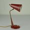 Rote Mid-Century Modern Schreibtischlampe, 1950er 8