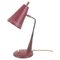 Lampe de Bureau Mid-Century Moderne Rouge, 1950s 1