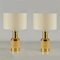 Italian Table Lamps in Gold and Stoneware Ceramic by Bitossi, 1970s, Set of 2 13