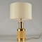 Italian Table Lamps in Gold and Stoneware Ceramic by Bitossi, 1970s, Set of 2 3