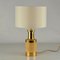 Italian Table Lamps in Gold and Stoneware Ceramic by Bitossi, 1970s, Set of 2 2