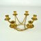 Mid-Century Modern Candelabras in Brass, 1950s, Set of 4, Image 4