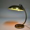 Lámpara de mesa modernista de latón atribuida a Christian Dell para Kaiser, años 30, Imagen 5