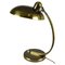 Lámpara de mesa modernista de latón atribuida a Christian Dell para Kaiser, años 30, Imagen 2