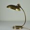 Lámpara de mesa modernista de latón atribuida a Christian Dell para Kaiser, años 30, Imagen 7