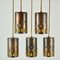 Pendant Lamps in Copper and Glass by Nanny Still for Raak, 1960s, Set of 5 8