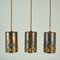 Pendant Lamps in Copper and Glass by Nanny Still for Raak, 1960s, Set of 5 9