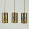 Pendant Lamps in Copper and Glass by Nanny Still for Raak, 1960s, Set of 5 2