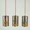 Pendant Lamps in Copper and Glass by Nanny Still for Raak, 1960s, Set of 5 10