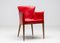 Red Leather Armchairs from Carlo Bartoli, 1980s, Image 6