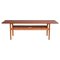 Teak, Oak and Cane Coffee Table by Andreas Tuck attributed to Hans J. Wegner, 1959, Image 1