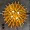 Vintage Chandelier Amber Glass Pegels by Christoph Palme, 1960s 6