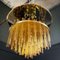 Lampadario Pegels vintage in vetro ambrato di Christoph Palme, anni '60, Immagine 3