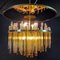 Vintage Chandelier Amber Glass Pegels by Christoph Palme, 1960s 4