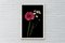 Delicati fiori rosa e bianchi su sfondo nero, stampa giclée, 2021, Immagine 2